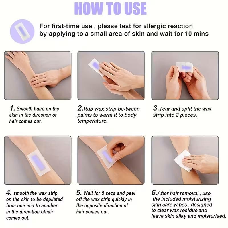 Face wax Strips Pack of 5